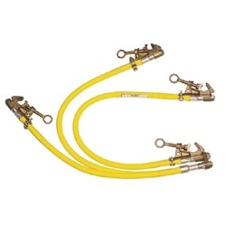 TriPro Switchgear Ground Assembly Aluminum C Clamp 1/0 6 Foot Cables 22956