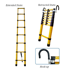 Light Weight FRP Multi Purpose Insulating Multi-Section Telescopic Extension Ladder