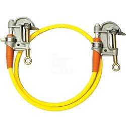 Single Ground Assembly Serrated Aluminum C Clamp 6 Foot Cable 2299